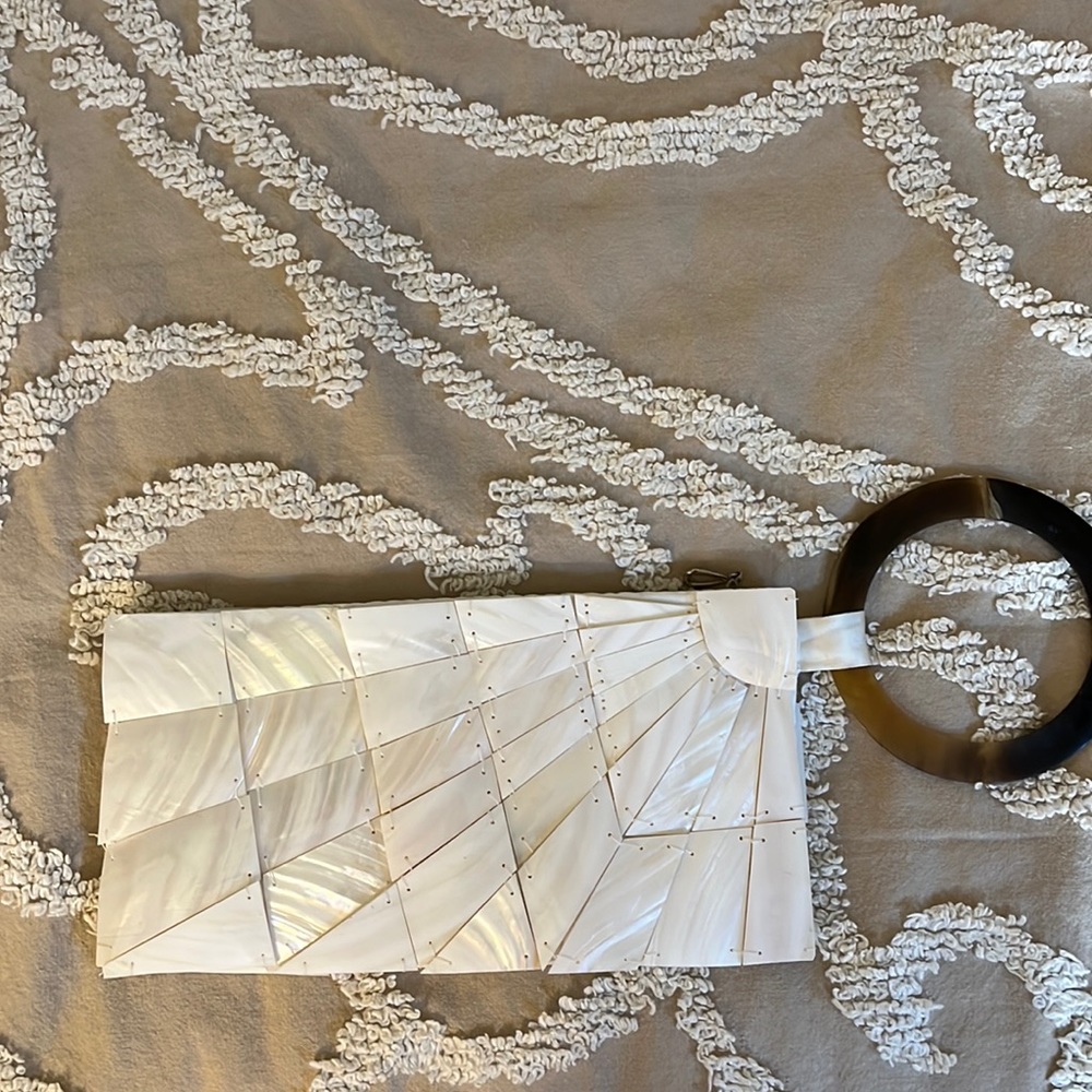 Shell Zip Clutch